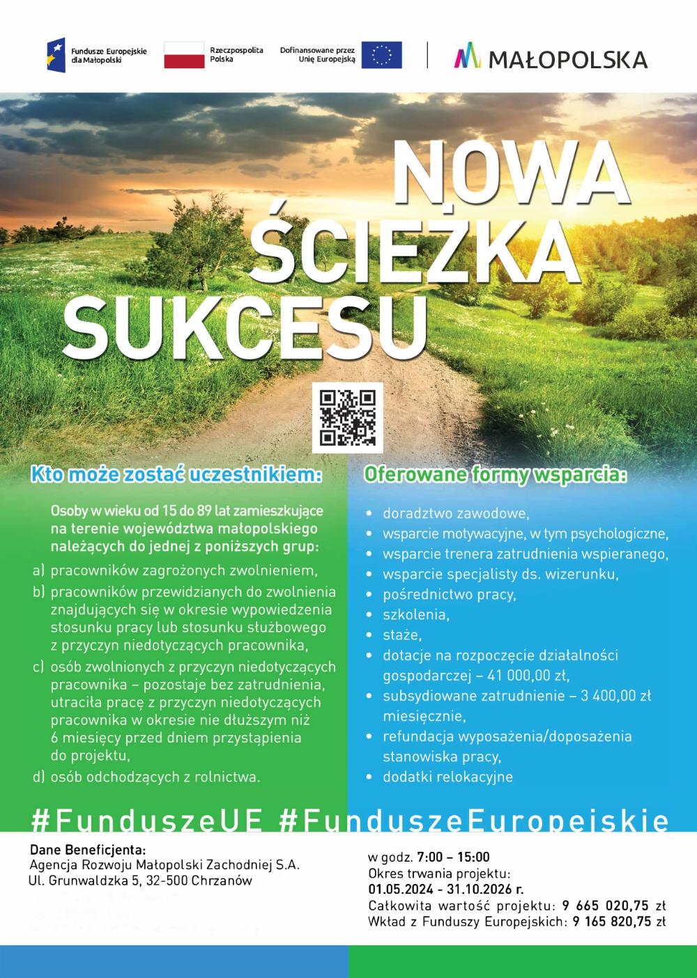 Projekt „Nowa ścieżka sukcesu”  - plakat
